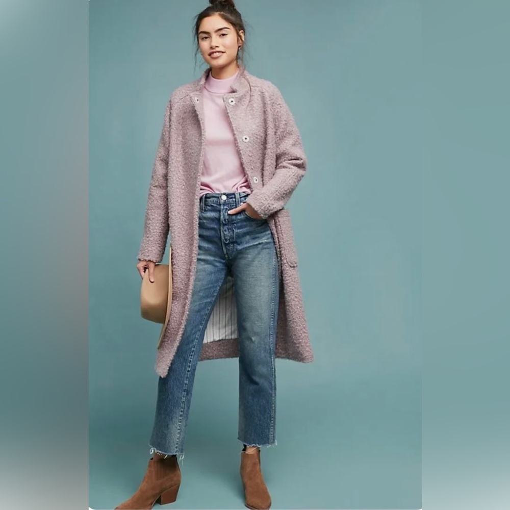 ANTHROPOLOGIE GREYLIN Windermere Boucle Coat